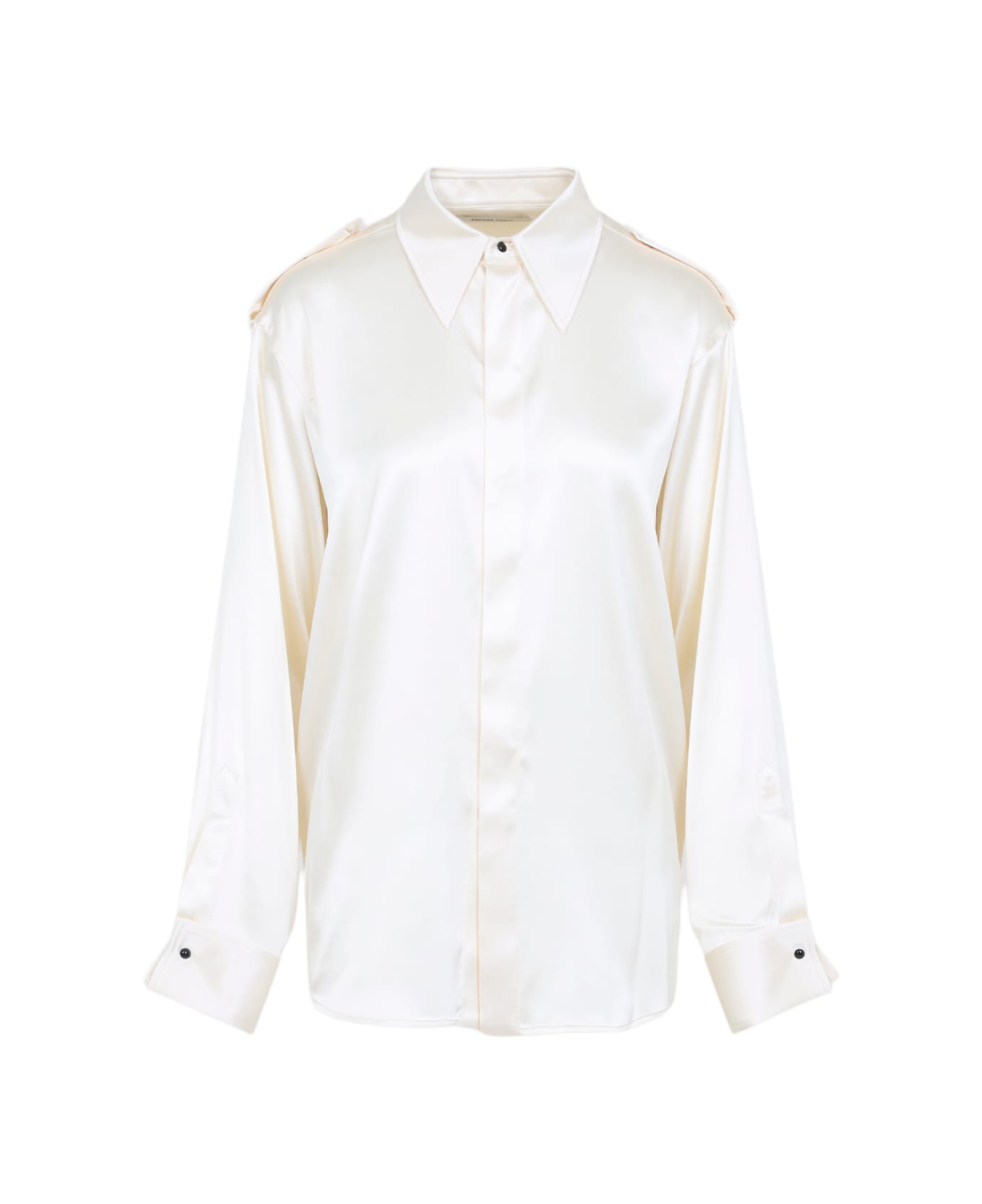 Phoebe Philo Liquid Utility Shirt - Cr Cream