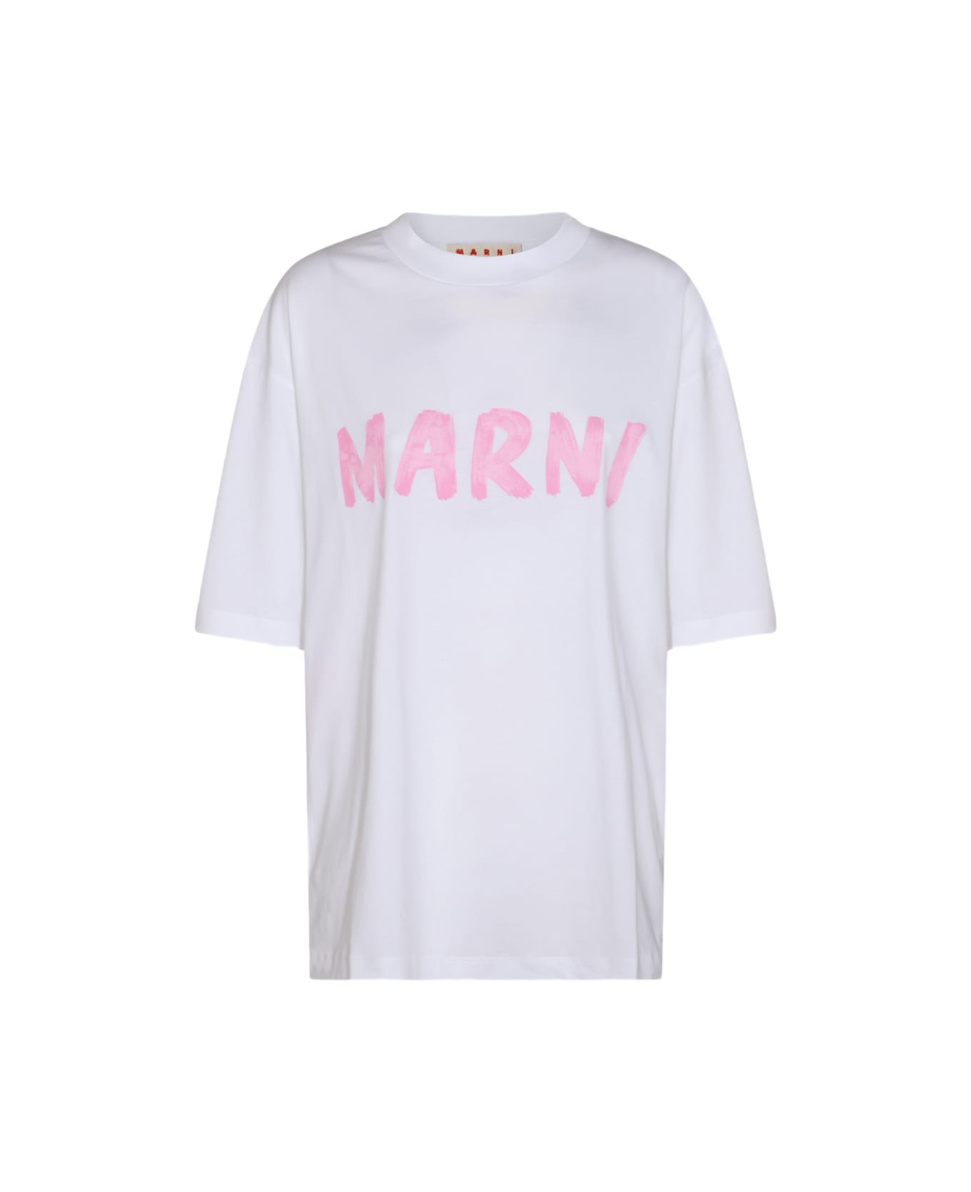 Marni White Cotton T-shirt - LILY WHITE