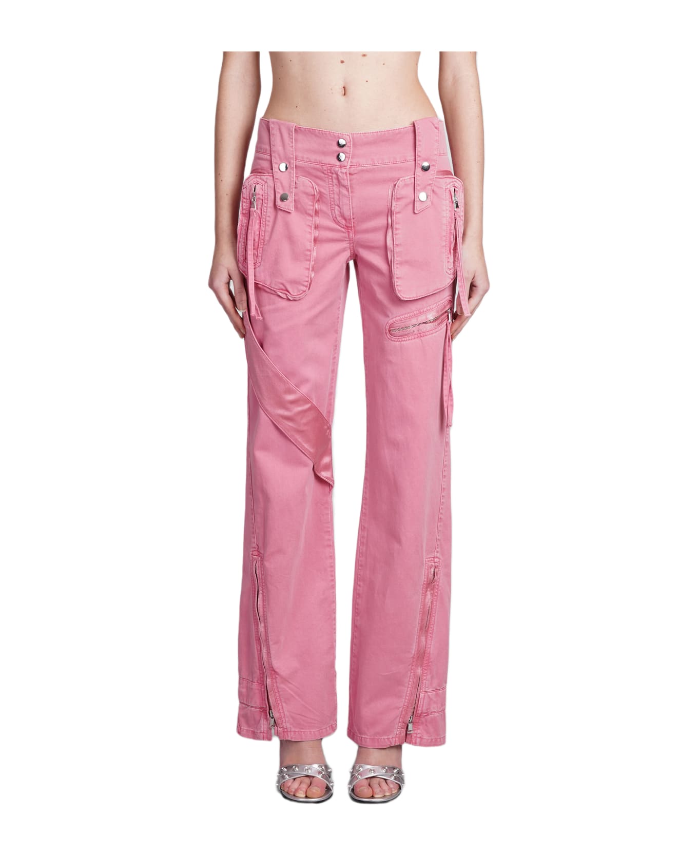 Blumarine Jeans In Rose-pink Cotton - rose-pink