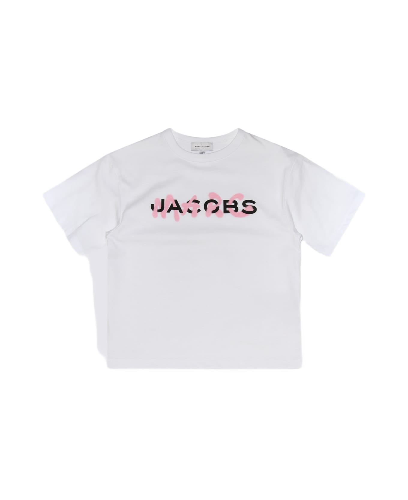 Marc Jacobs White, Pink And Black Cotton T-shirt - White