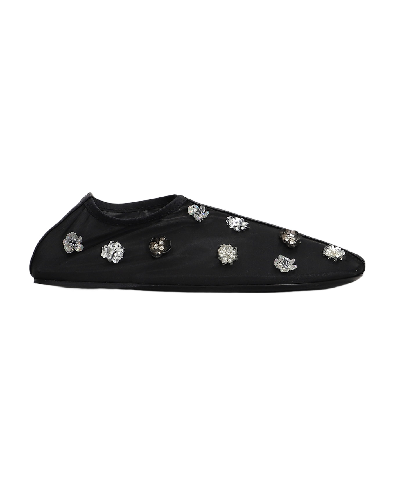 Christopher Esber Embla Ballet Flats In Black Nylon - black