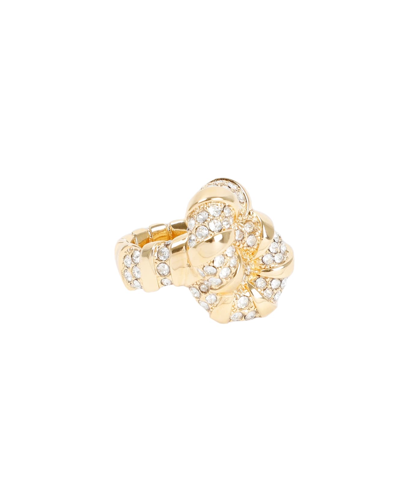 Lanvin Rhinestone Melodie Ring - Gold