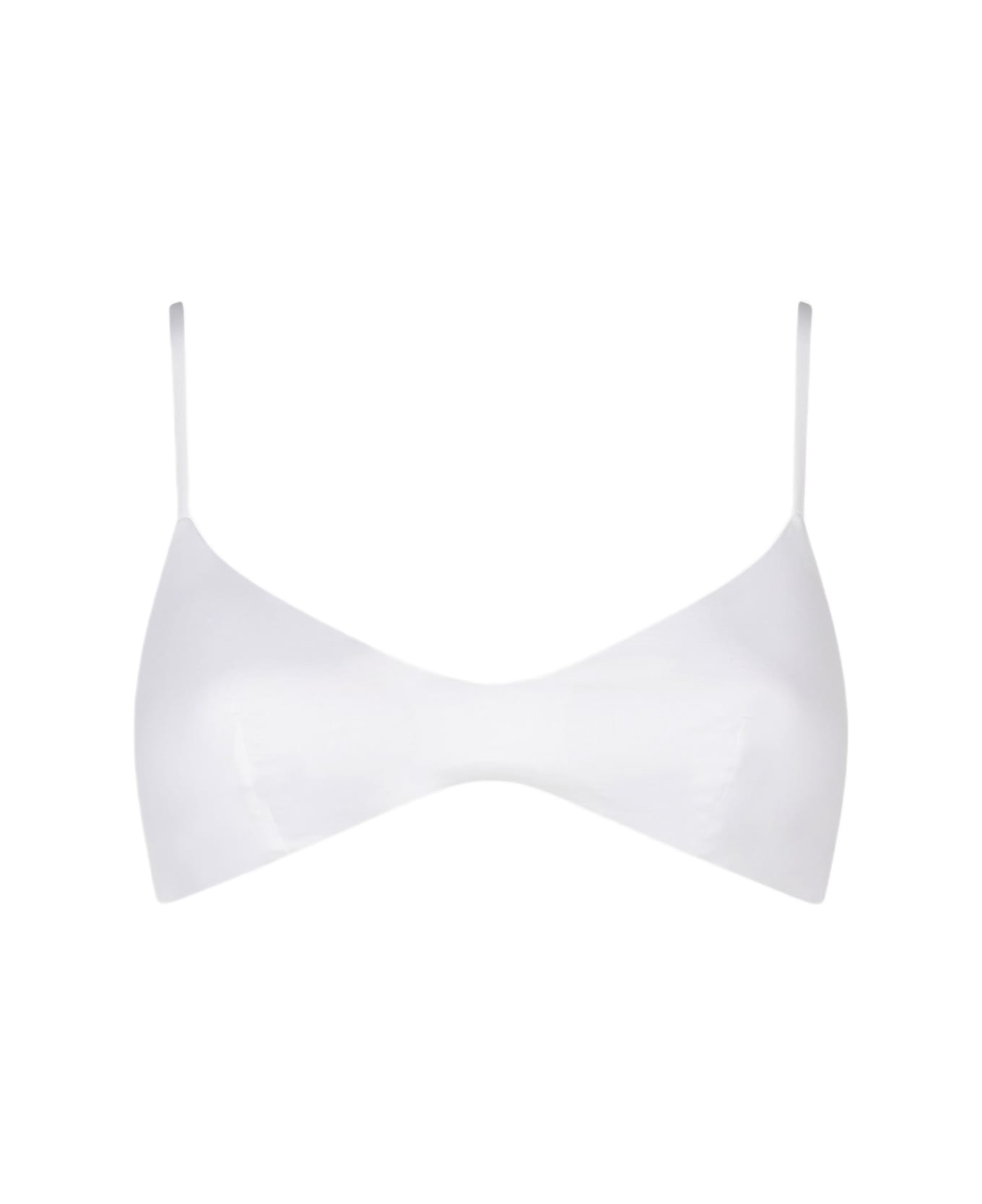 MC2 Saint Barth Woman White Bralette Top Swimsuit - WHITE