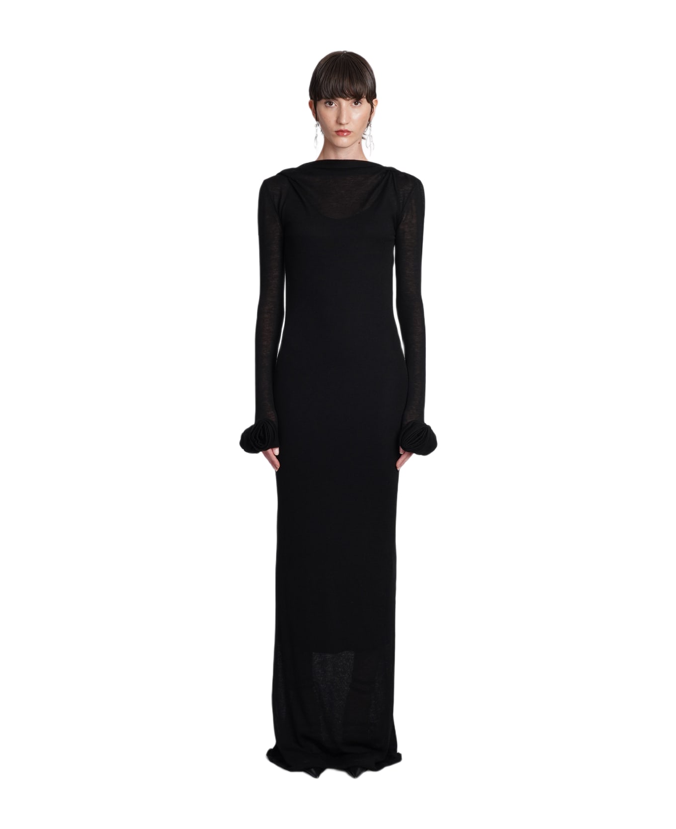 Blumarine Dress In Black Viscose - Nero