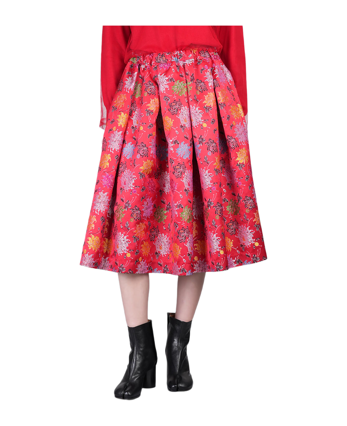 Comme des Garçons Skirt In Red Polyester - red
