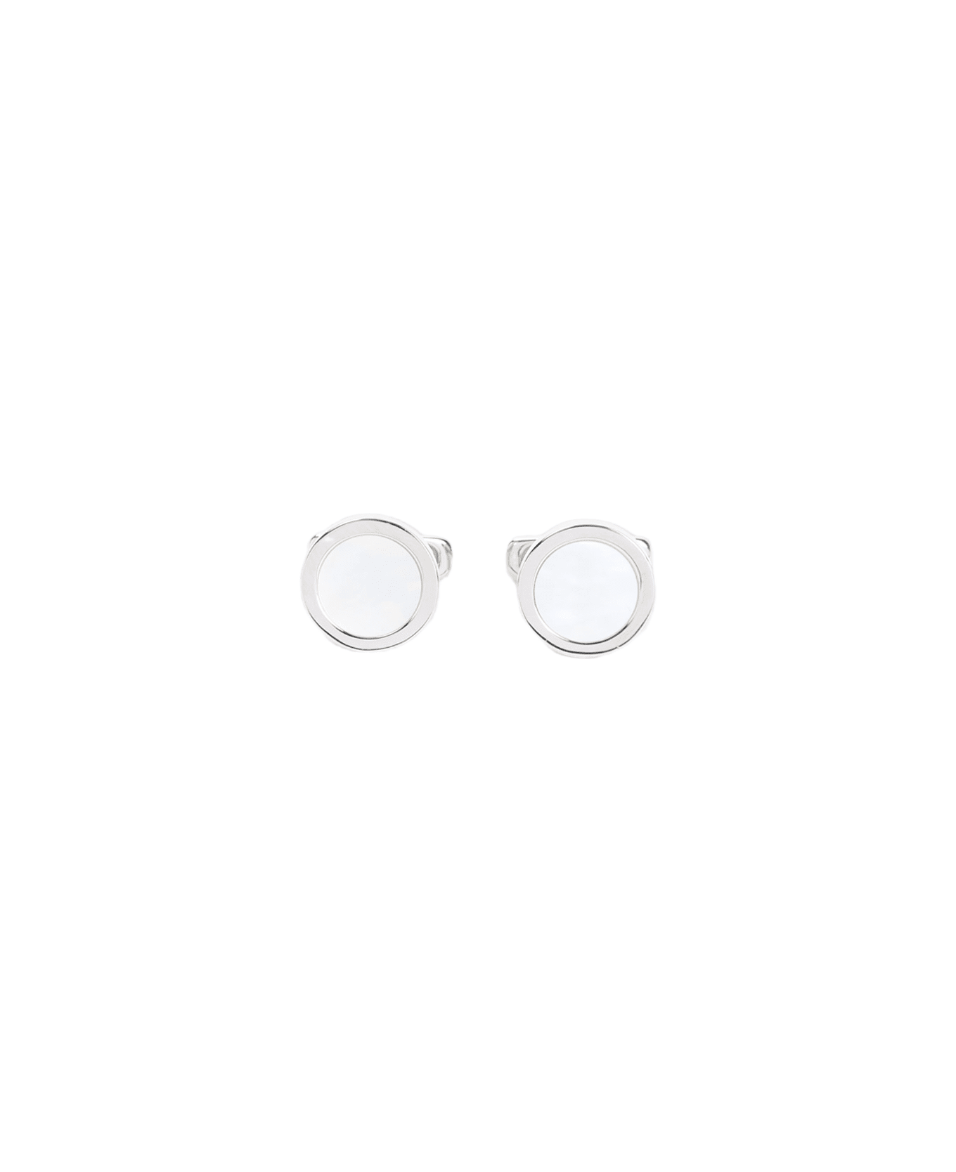 Giorgio Armani Silver Cufflinks - Optical White