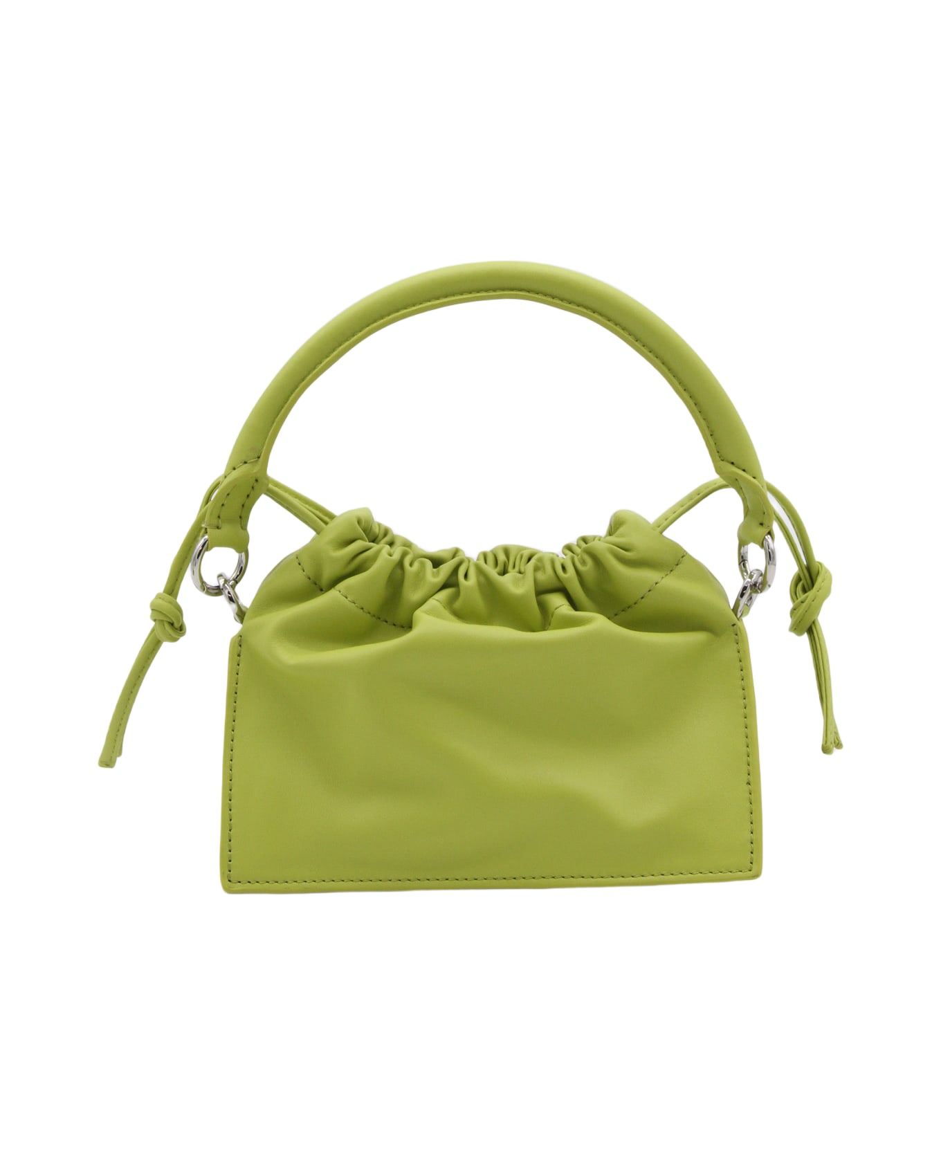 YUZEFI Green Leather Bom Shoulder Bag - Green