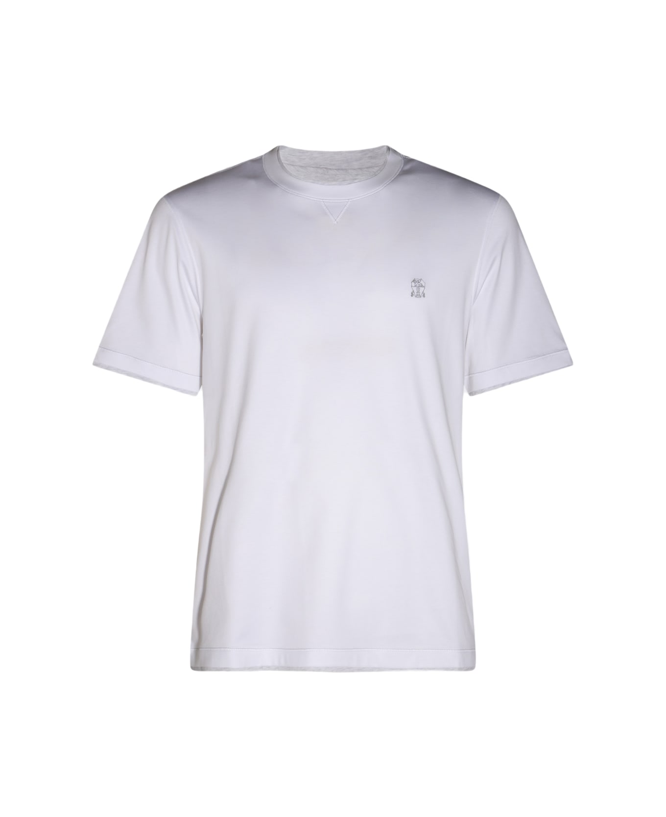 Brunello Cucinelli White Cotton T-shirt - White
