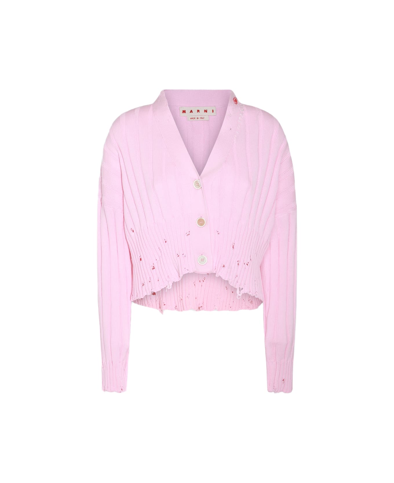 Marni Pink Cotton Knitwear - PINK GUMMY