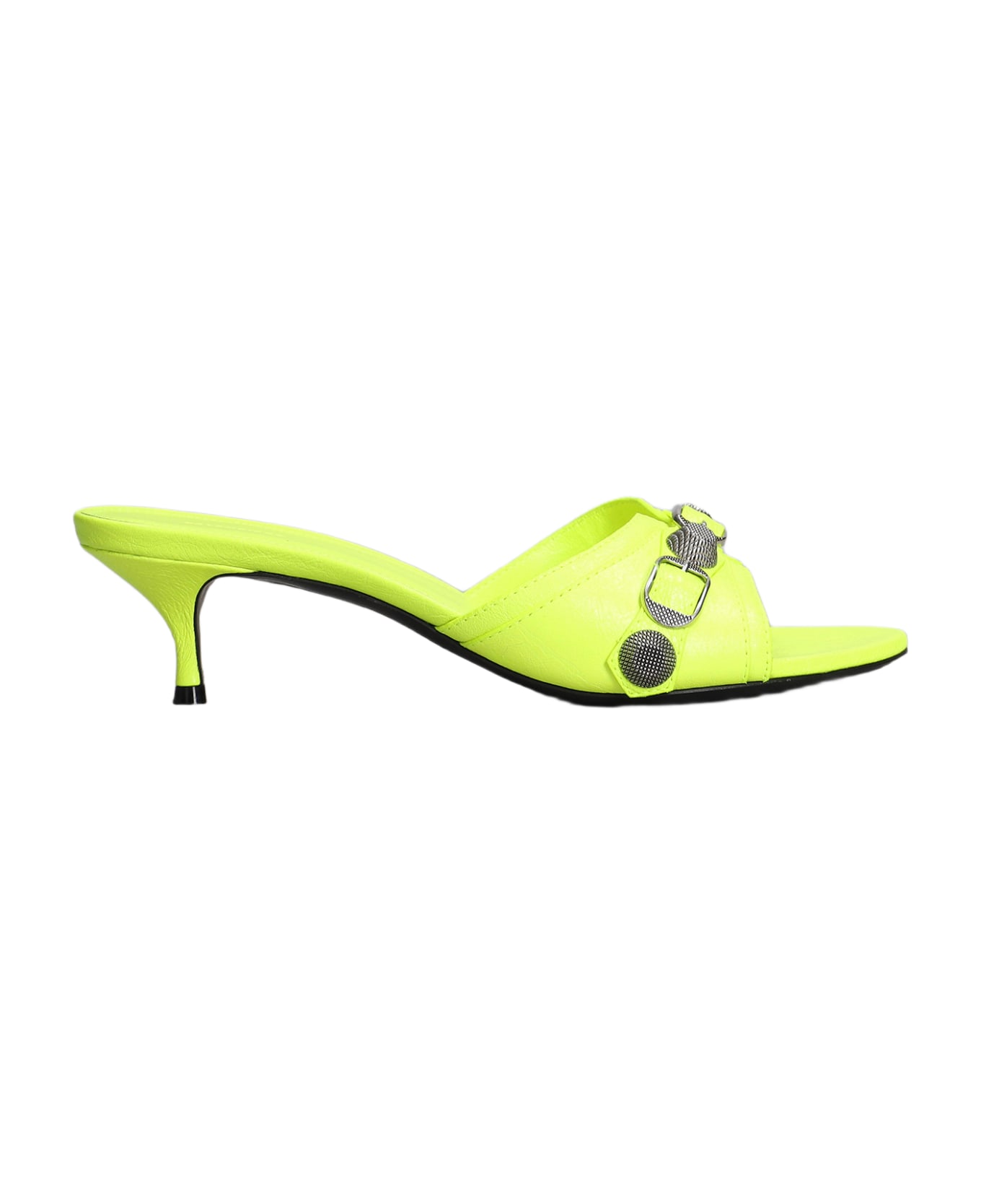 Balenciaga Slipper-mule In Yellow Leather - yellow