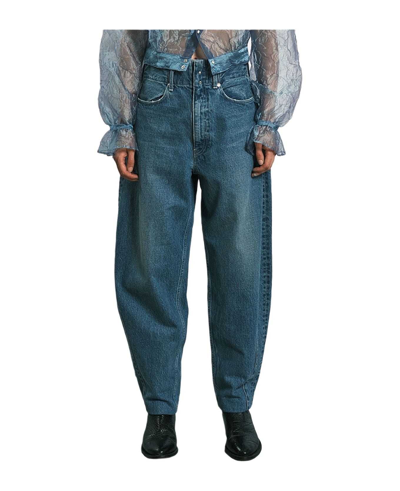 Tanaka Tapered Jean Trousers - Blue