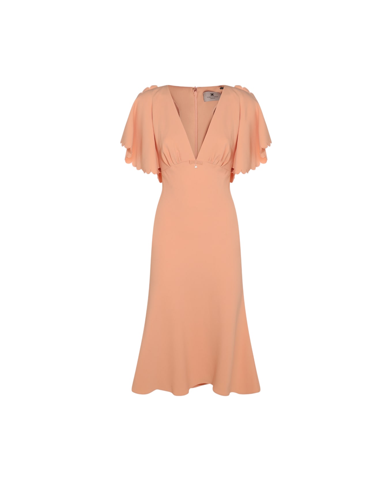 Elisabetta Franchi Antique Pink Viscose Dress - PEACH ROSE