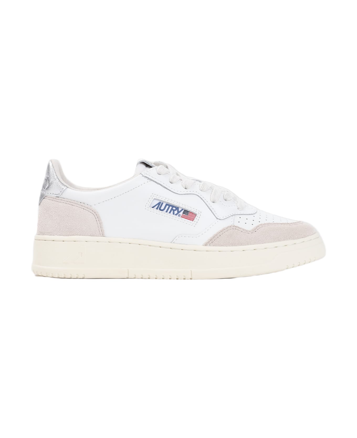 Autry Medalist Low Sneakers - Wht Silver