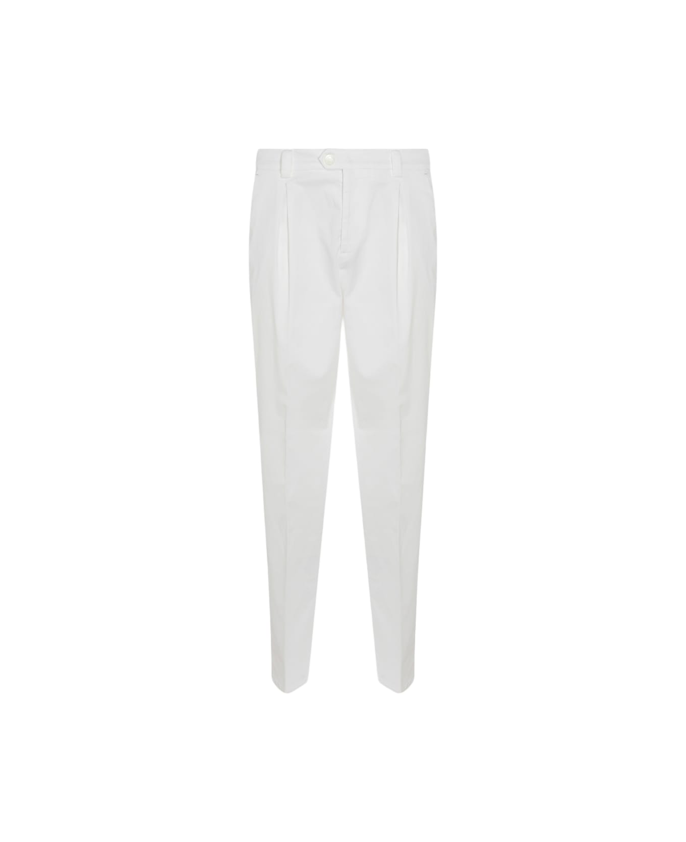 Brunello Cucinelli White Cotton Pants - NEVE