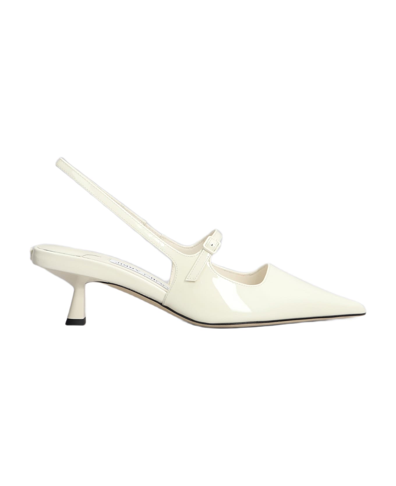 Jimmy Choo Didi 45 Pumps In Beige Patent Leather - beige
