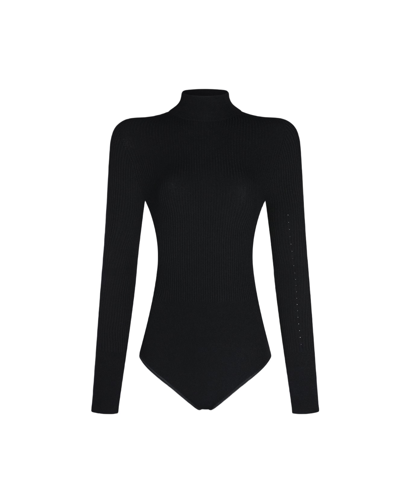 Alaia Long-sleeved Bodysuit - Black