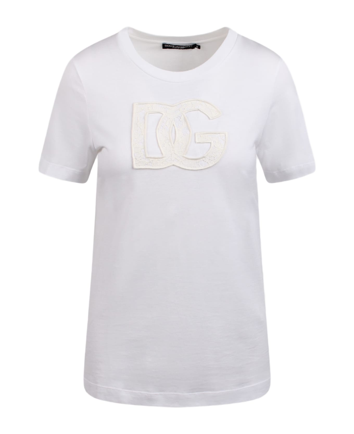 Dolce & Gabbana Logo-patch Cotton T-shirt