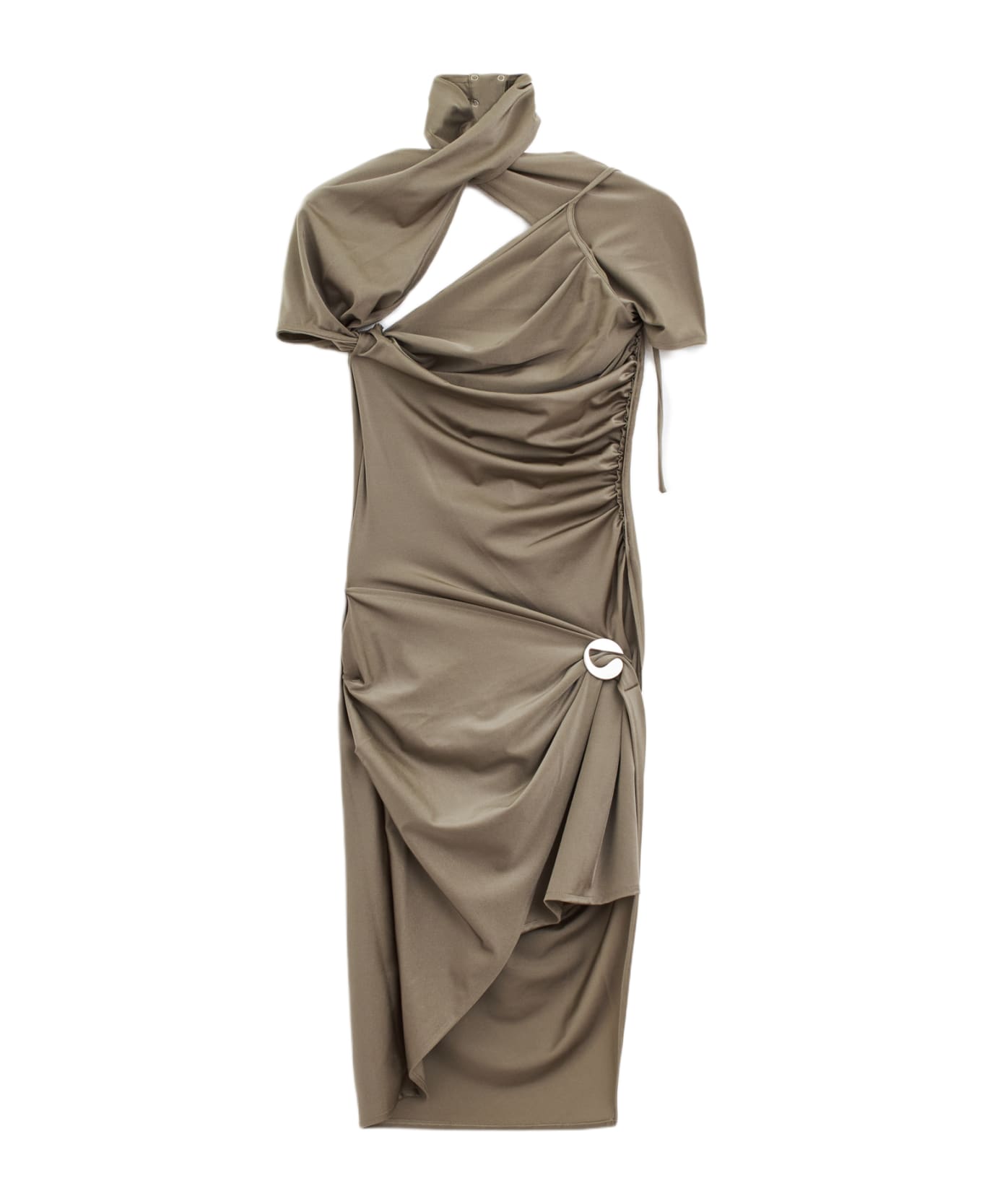 Coperni Asymmetric Draped Dress - grey
