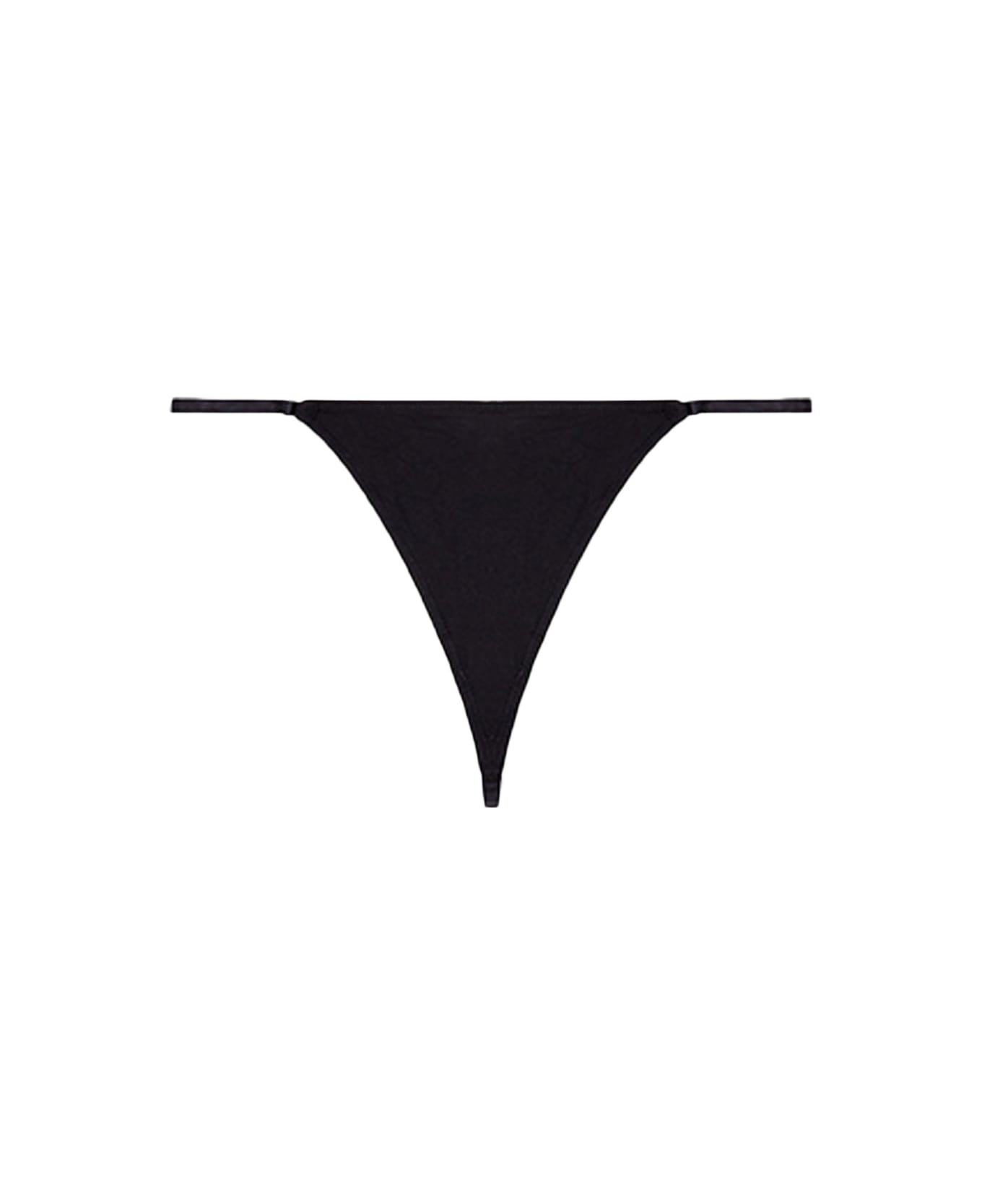 Diesel Ufst-d-string Black thong with metal Oval D logo - Ufst D-String - Nero ショーツ