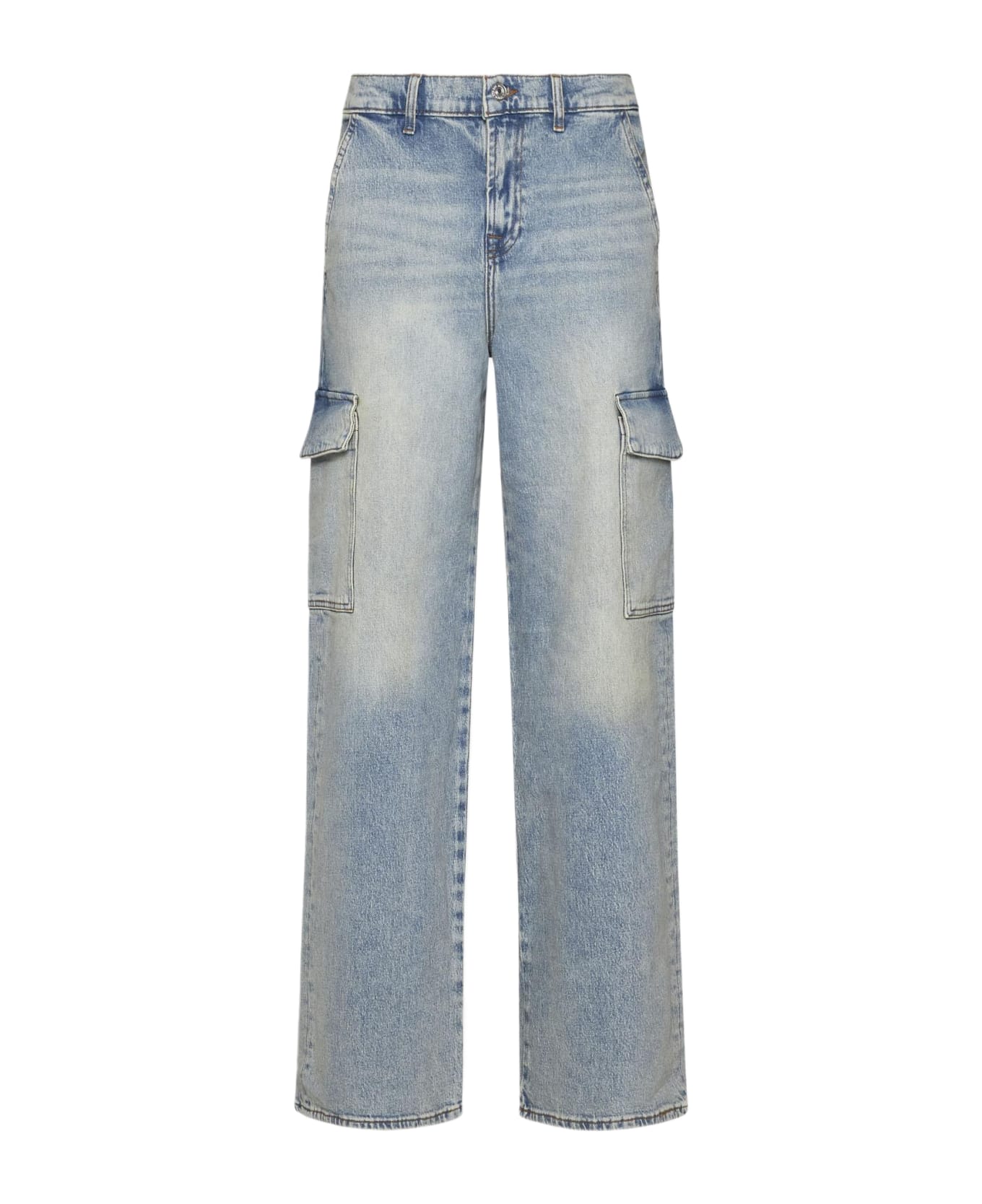 7 For All Mankind Cargo Scout Frost Jeans - Clear Blue
