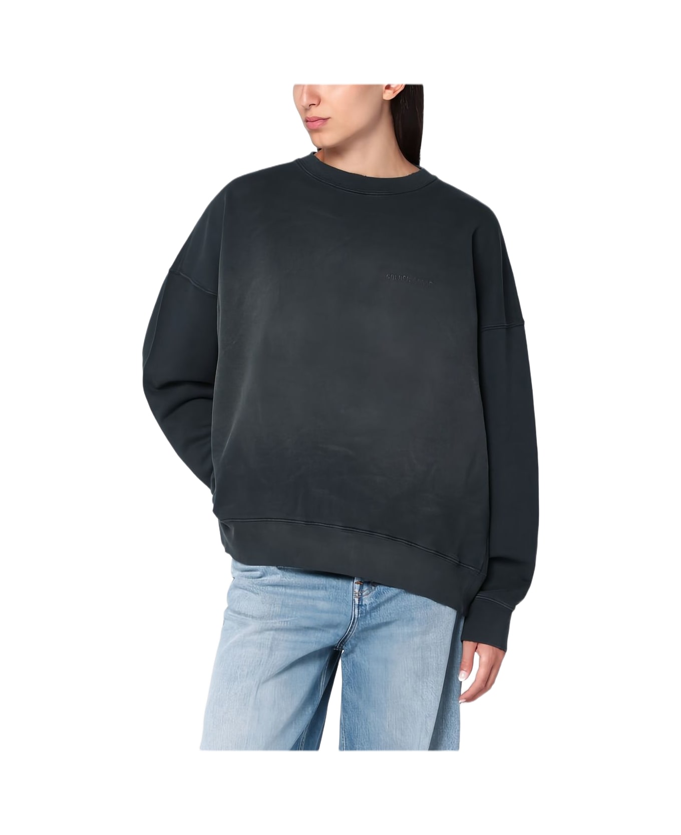 Golden Goose Cotton Crewneck Sweatshirt - Black