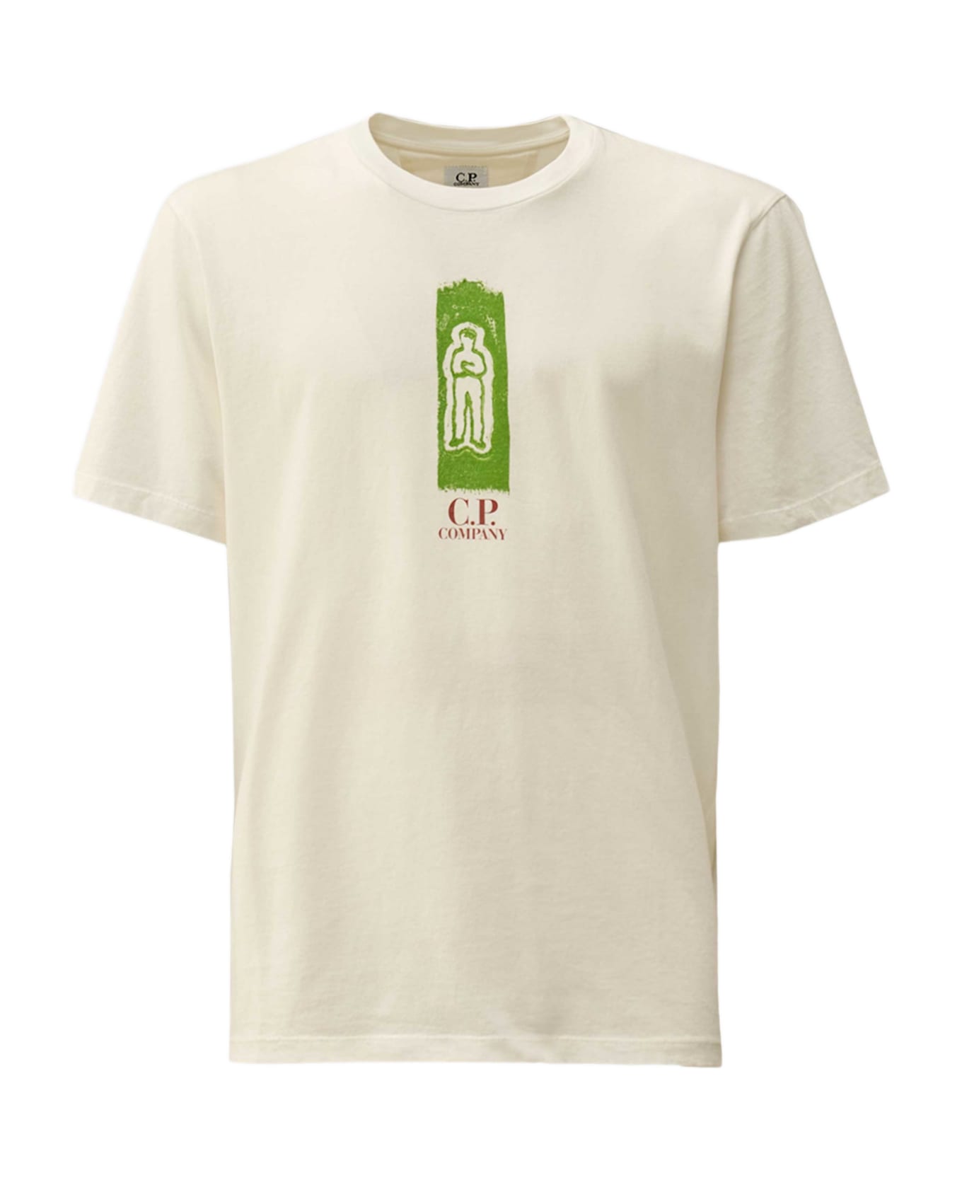 C.P. Company Front And Back Logo T-shirt - White