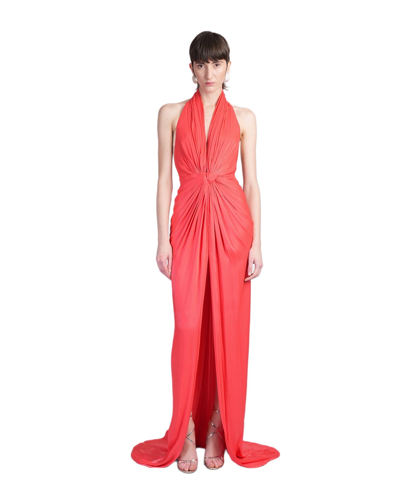 Costarellos Colette Dress Woman In Rose-pink Polyester - rose-pink