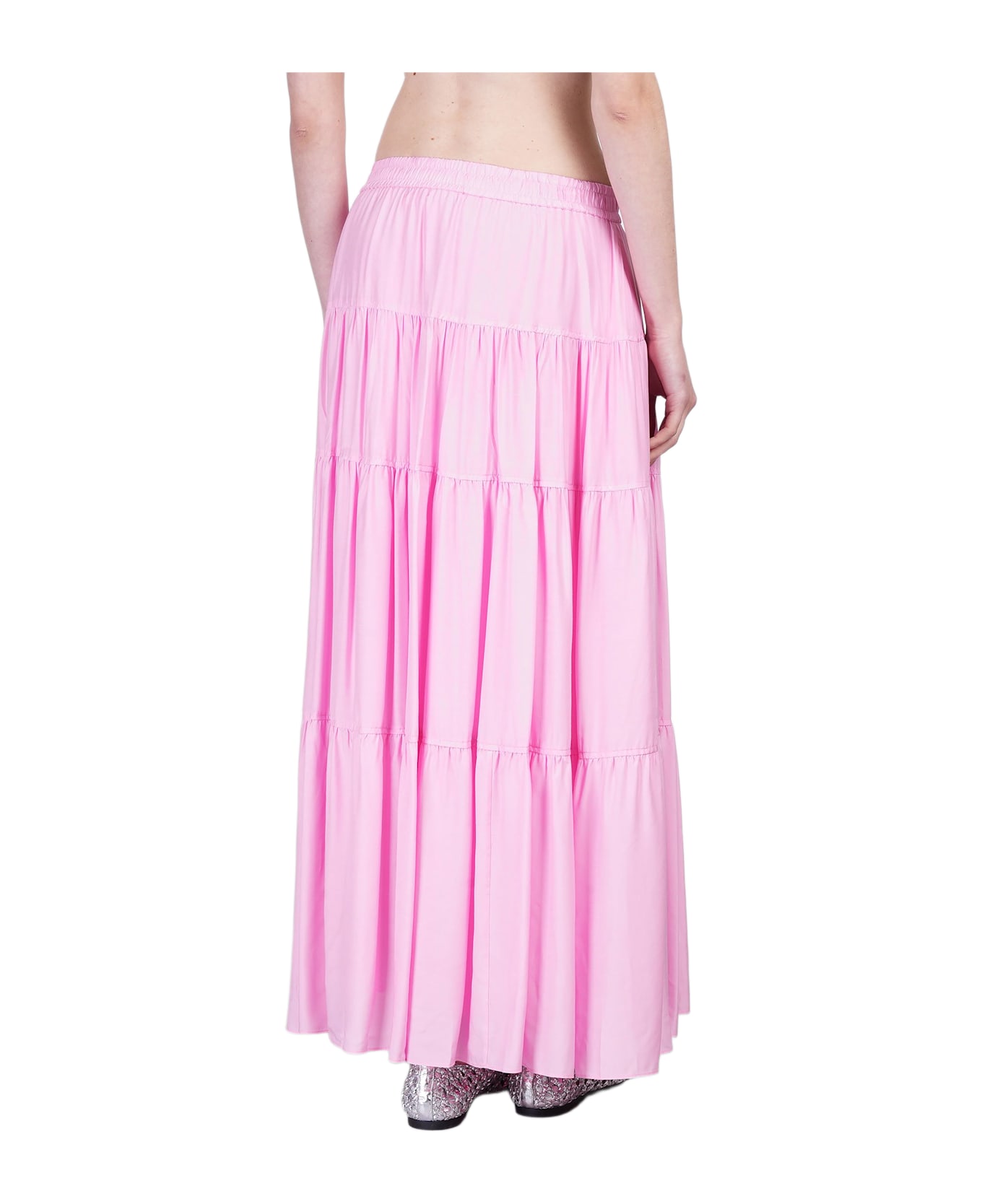 Simkhai Lulee Skirt In Rose-pink Viscose - rose-pink