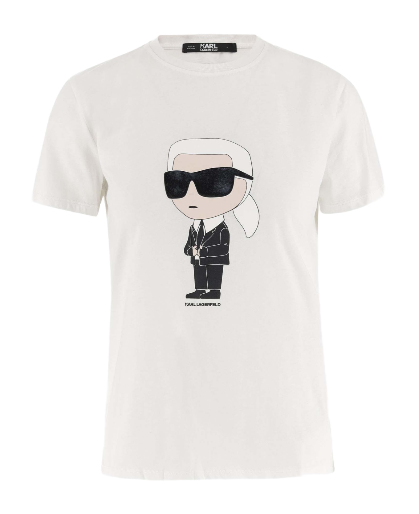 Karl Lagerfeld Cotton T-shirt With Logo - White Tシャツ