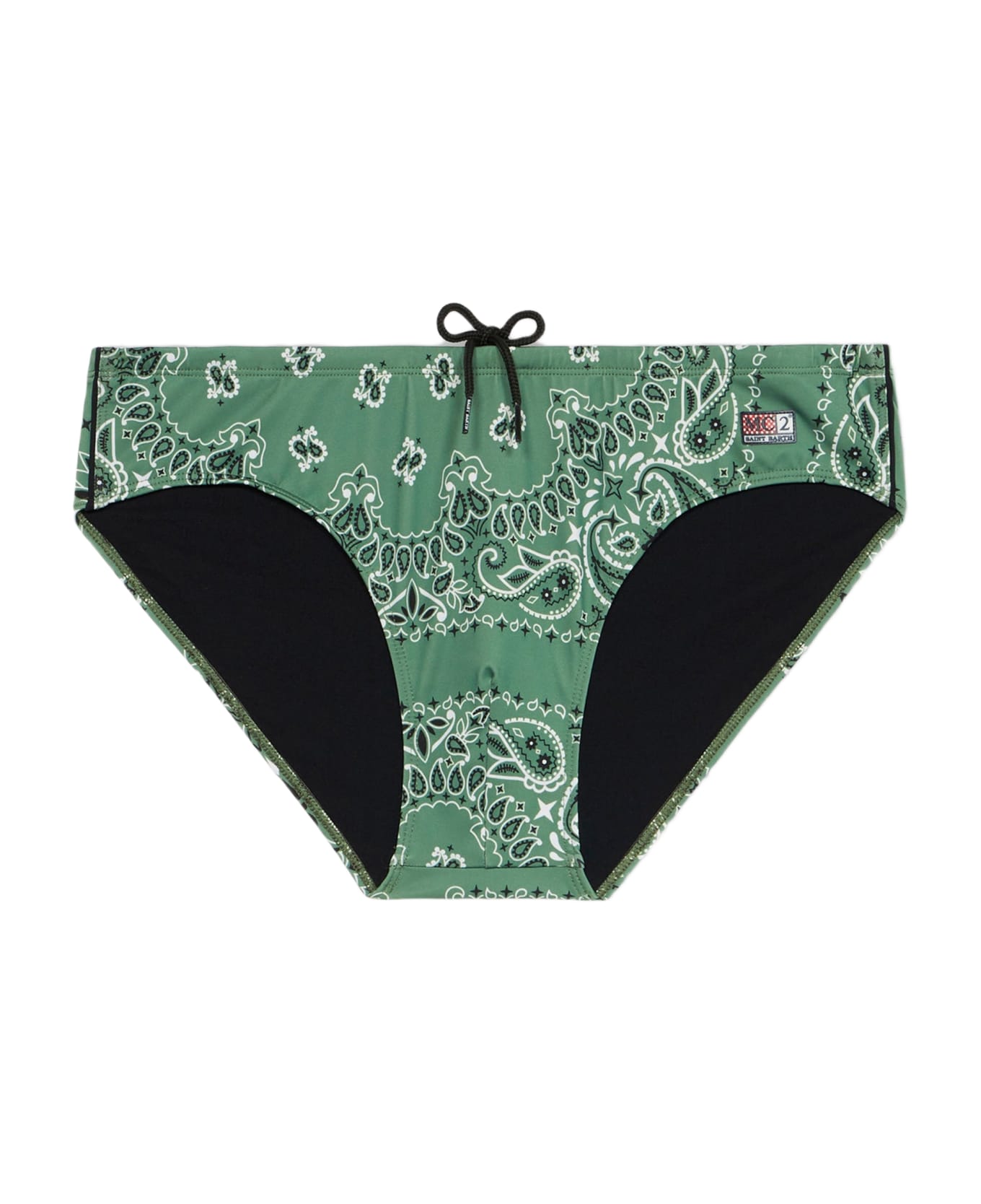 MC2 Saint Barth Man Bandanna Swim Briefs Cayo - GREEN