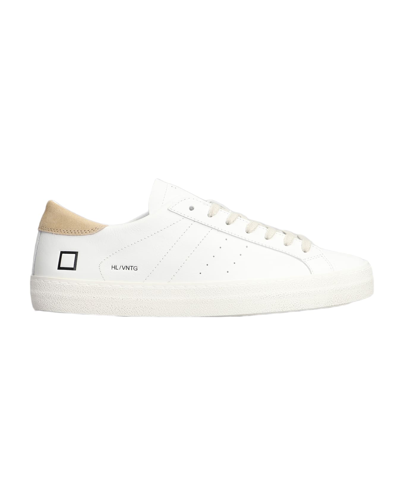 D.A.T.E. Hill Low Sneakers In White Leather D.A.T.E. - WHITE スニーカー