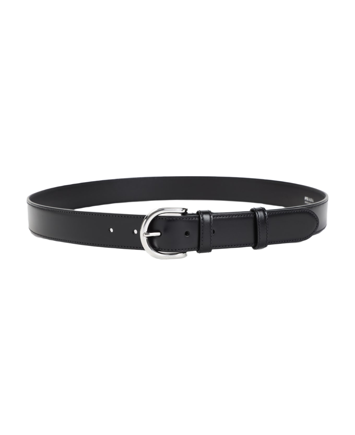 Prada Calf Leather Belt - Nero
