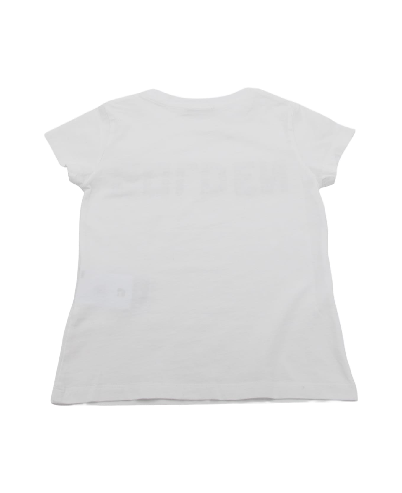 Golden Goose White Cotton Logo T-shirt - White