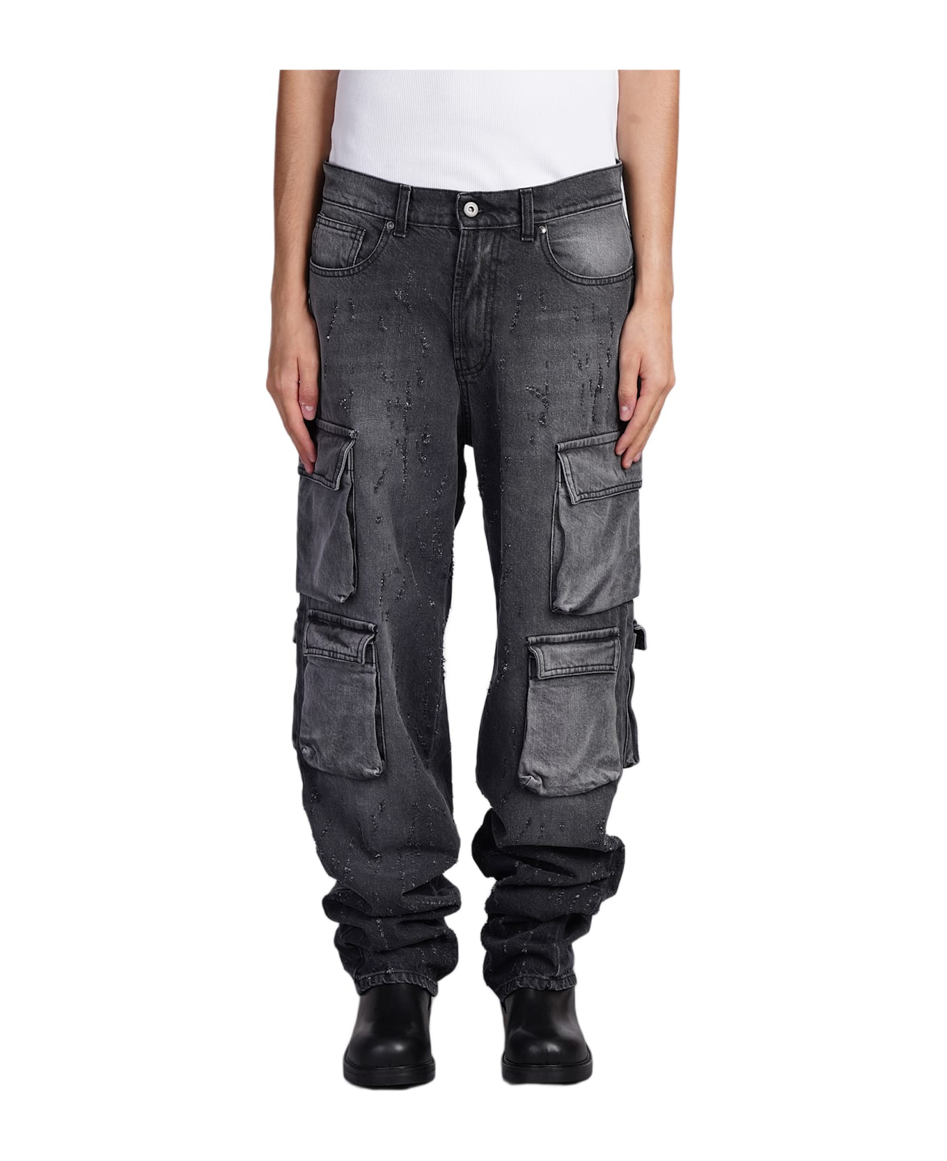Salvatore Santoro Jeans In Black Cotton - black