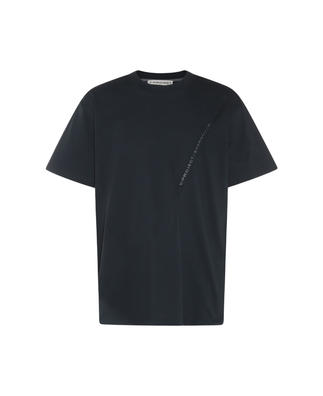 Y/Project Black Cotton T-shirt