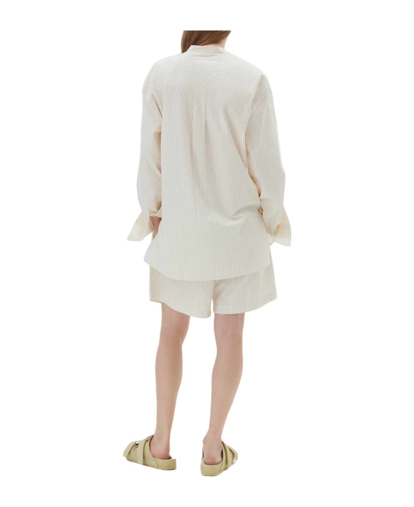 Tekla Poplin Pyjamas Shorts - White