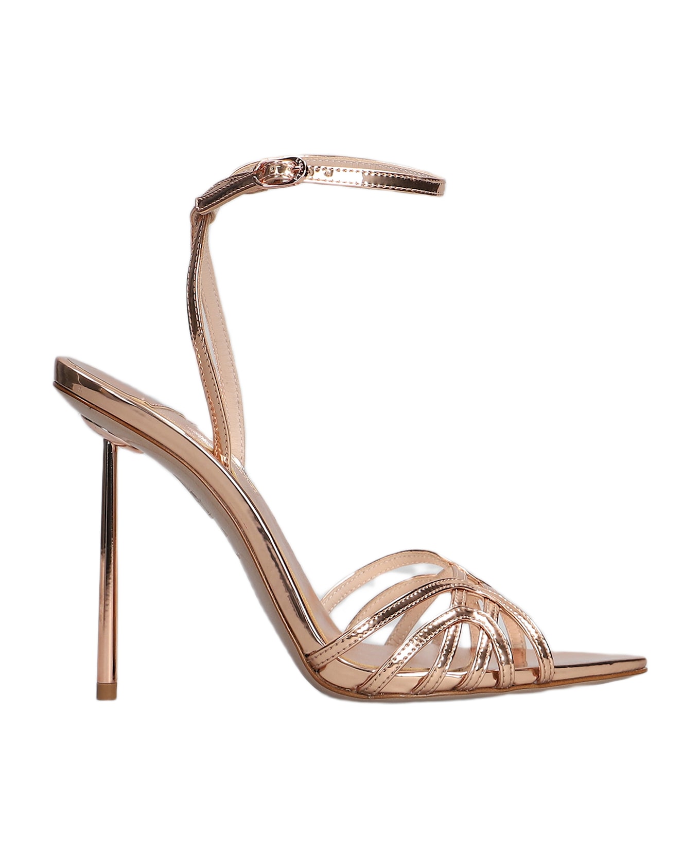 Le Silla Bella Sandals In Copper Leather - copper