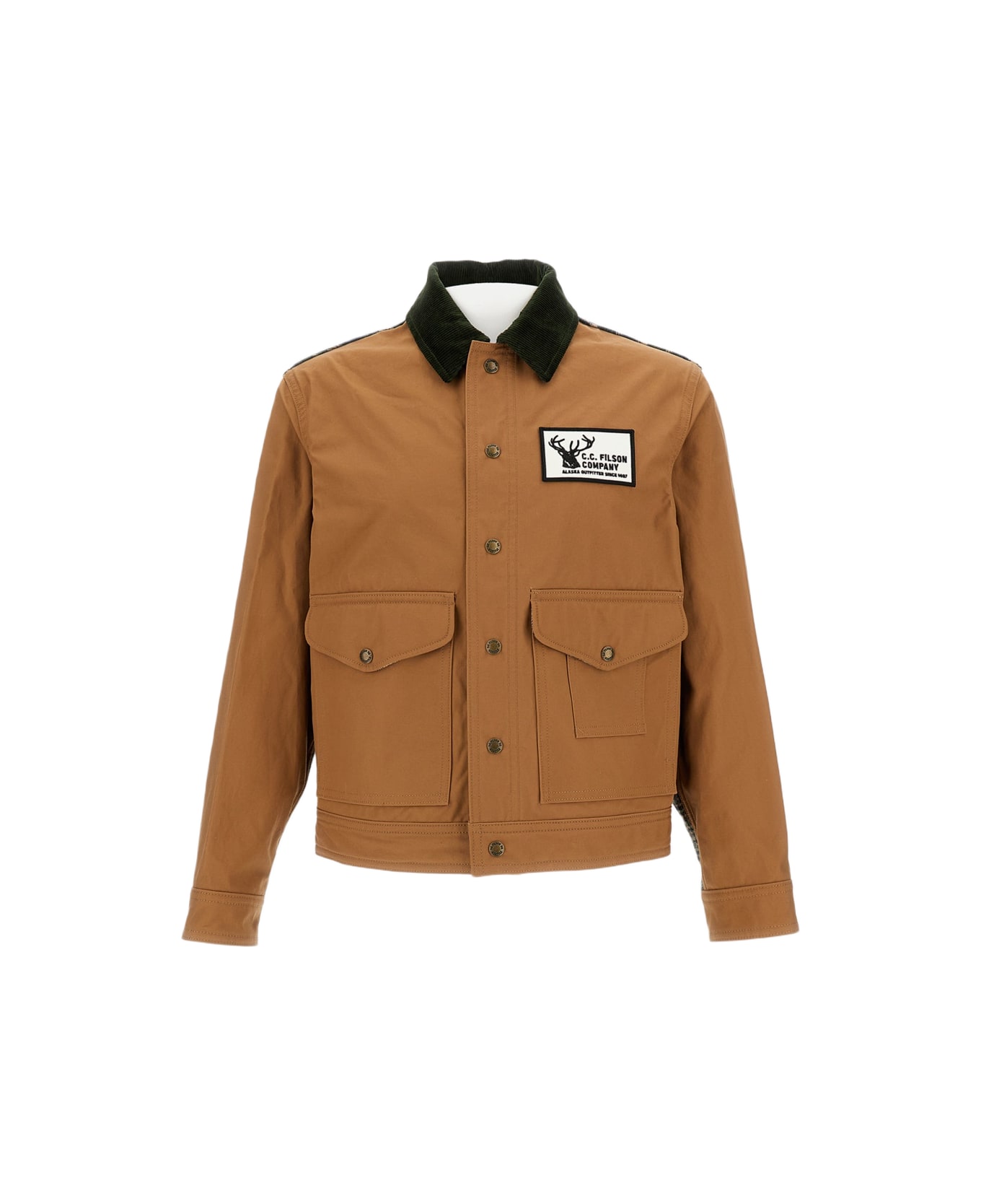 Junya Watanabe Cotton Oxford X Wool Nylon Check Filson Jacket - Beige