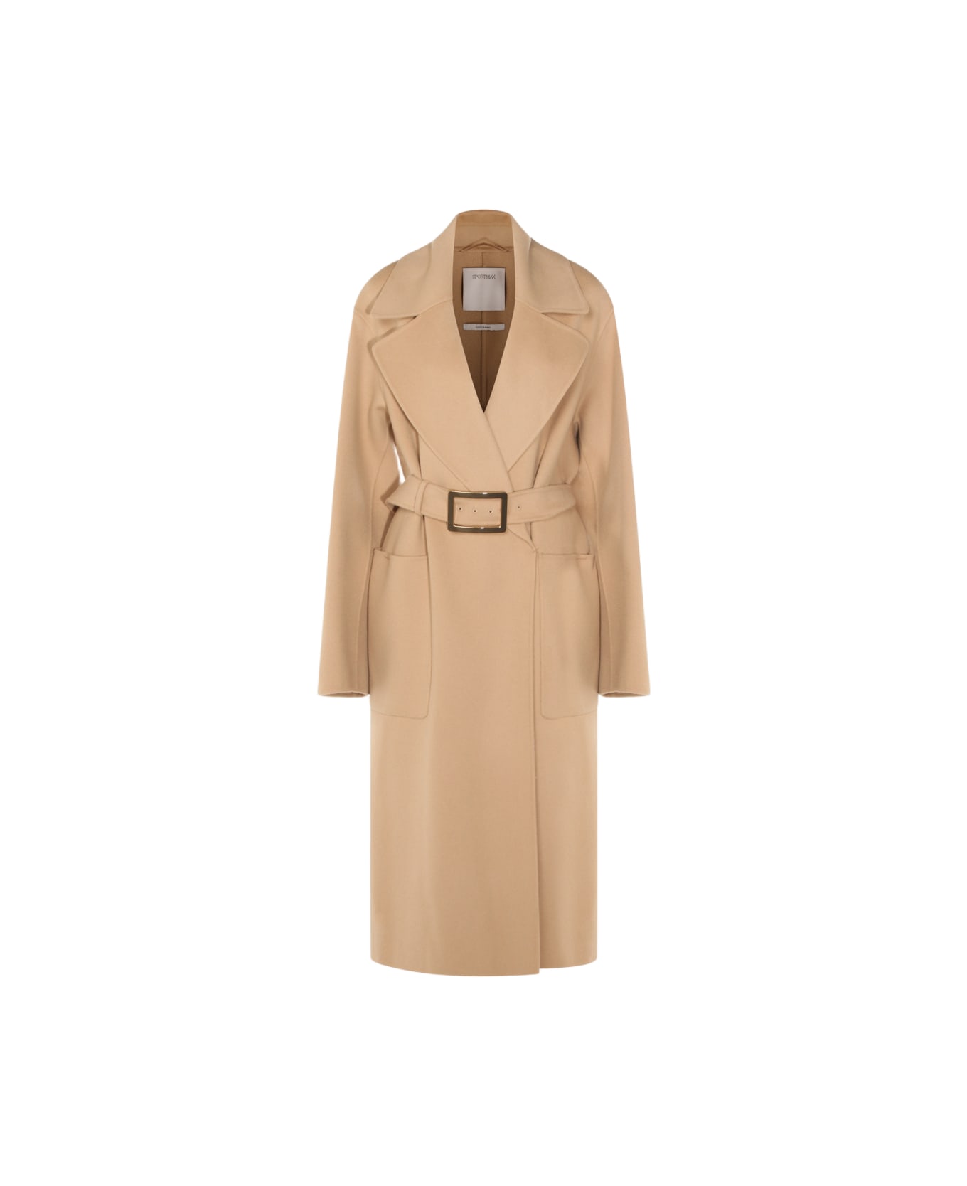 SportMax Camel Cashmere Coat - Camel
