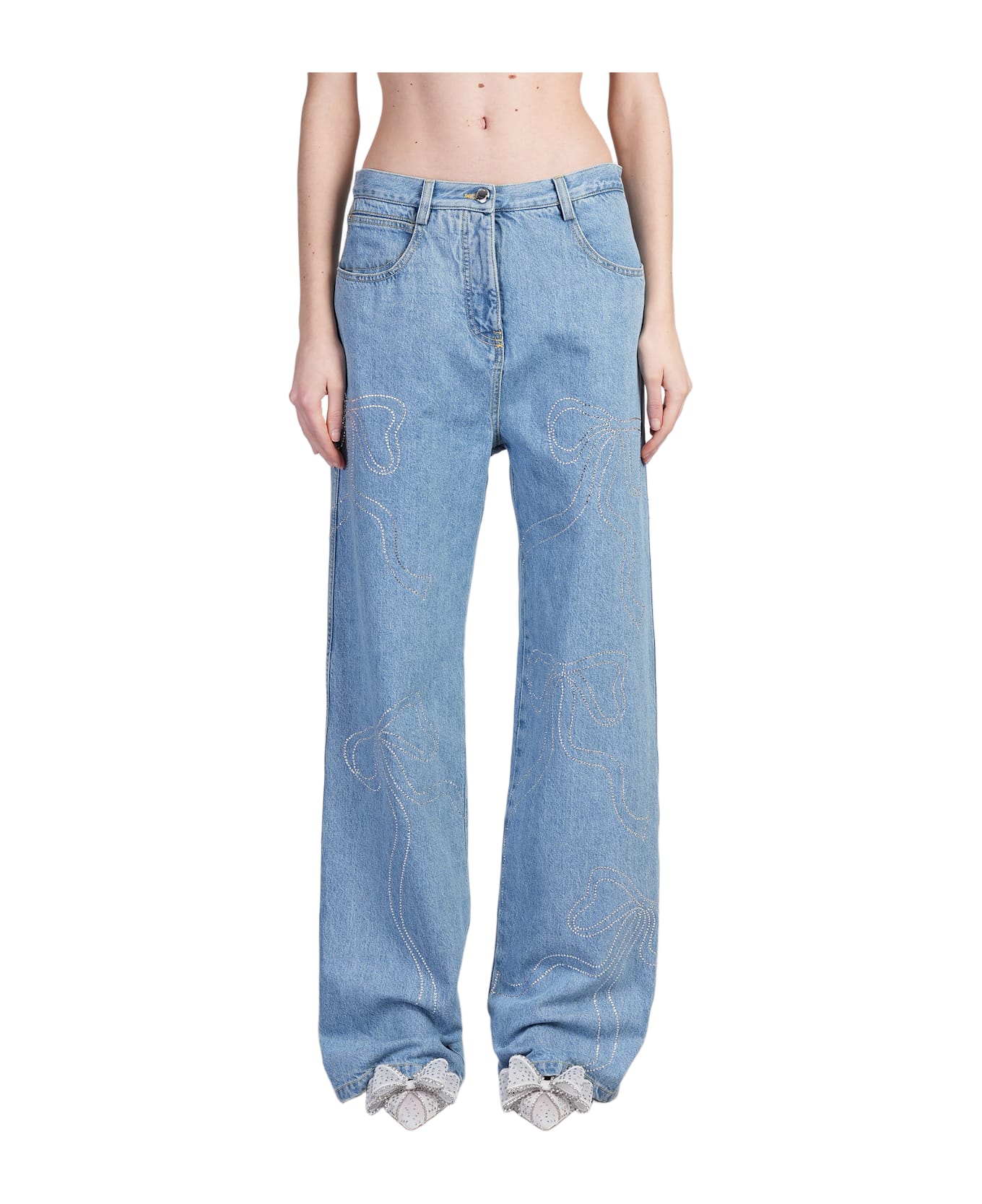Mach & Mach Jeans In Blue Denim - blue