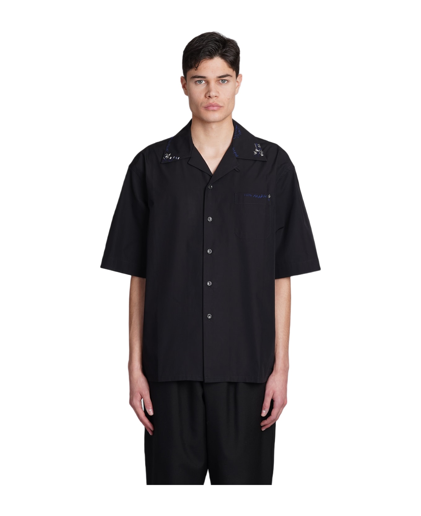 Marni Shirt In Black Cotton - Black