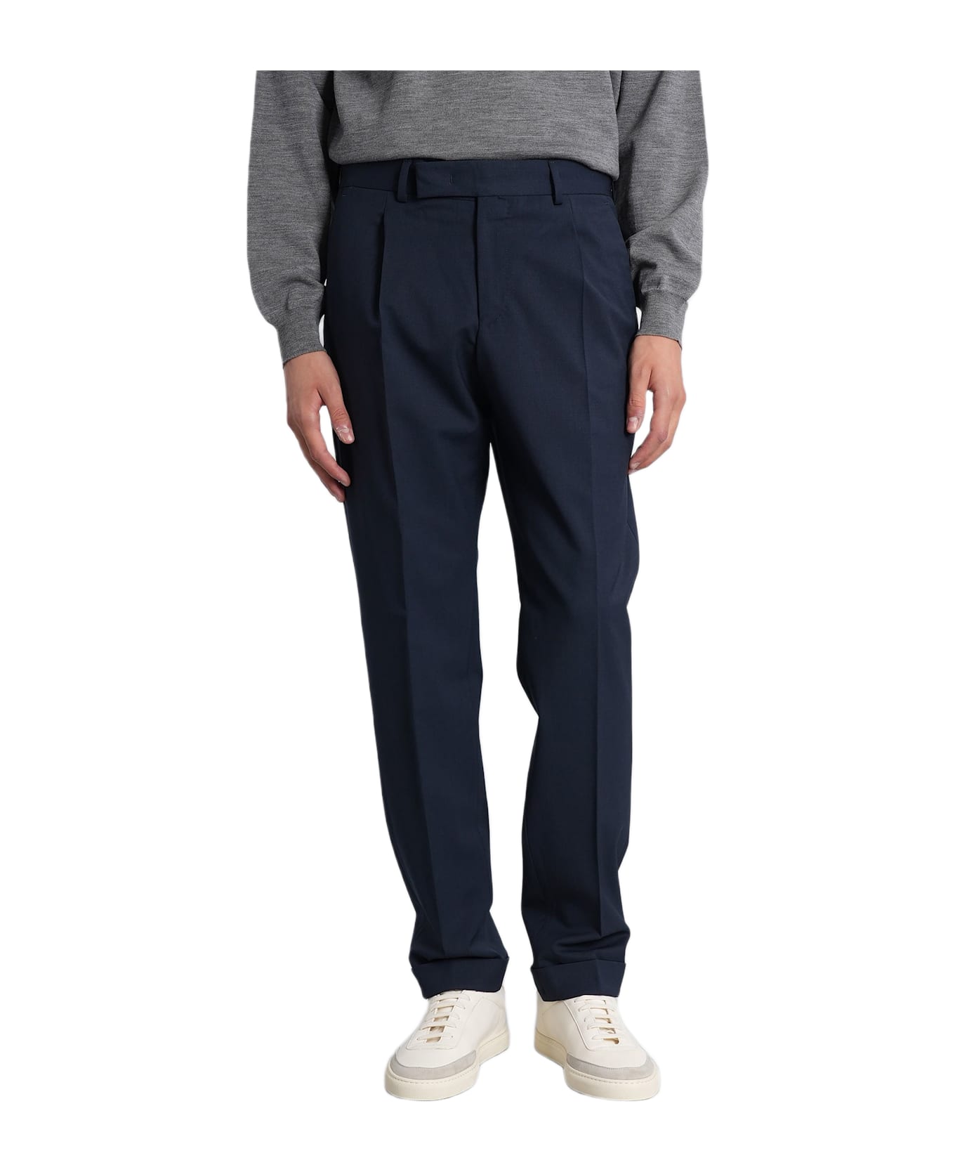 PT Torino Ma37 Pants In Blue Wool - blue