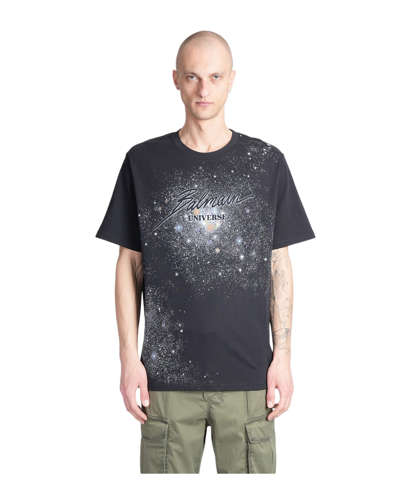 Balmain T-shirt In Black Cotton - black