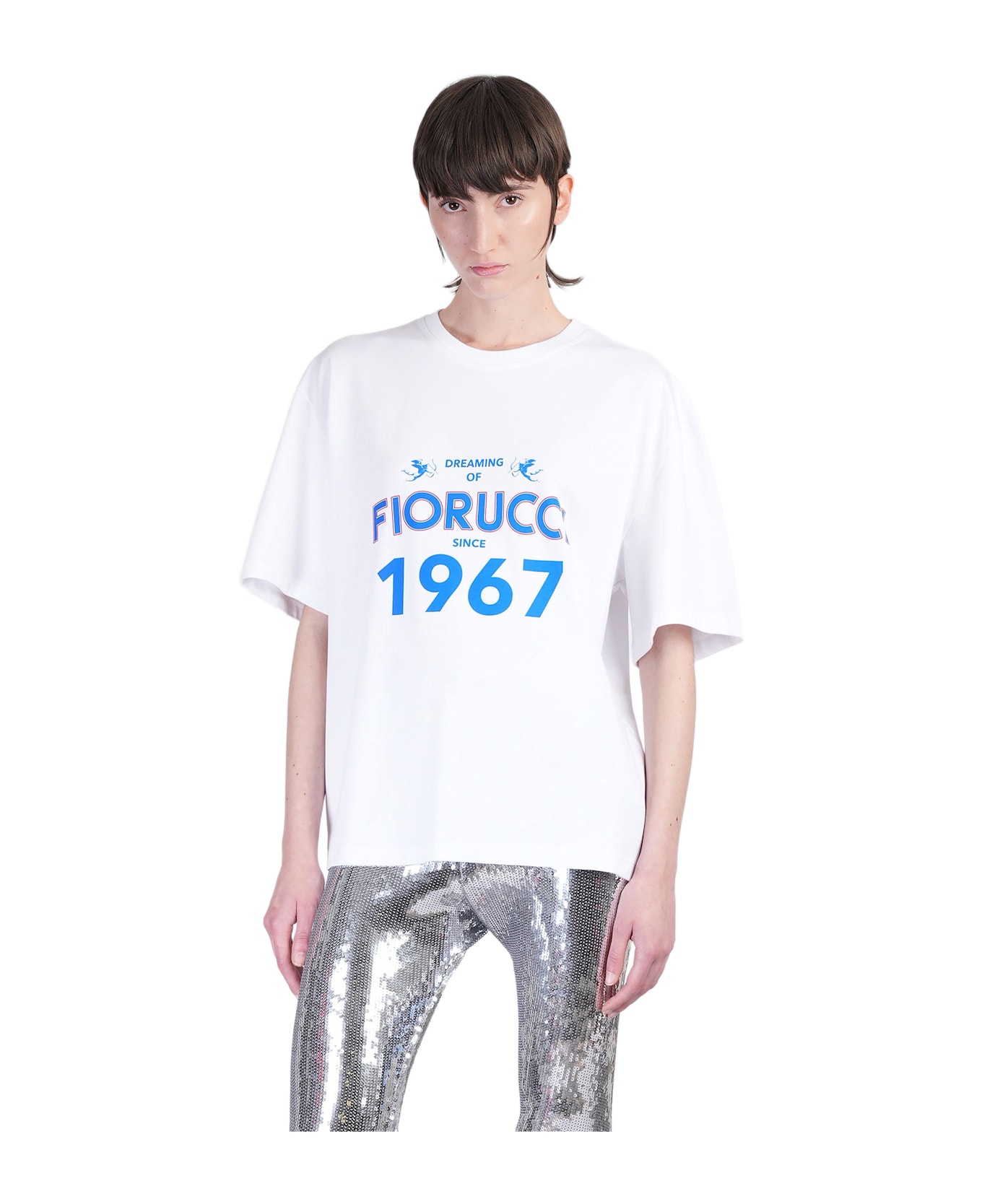 Fiorucci T-shirt In White Cotton - white