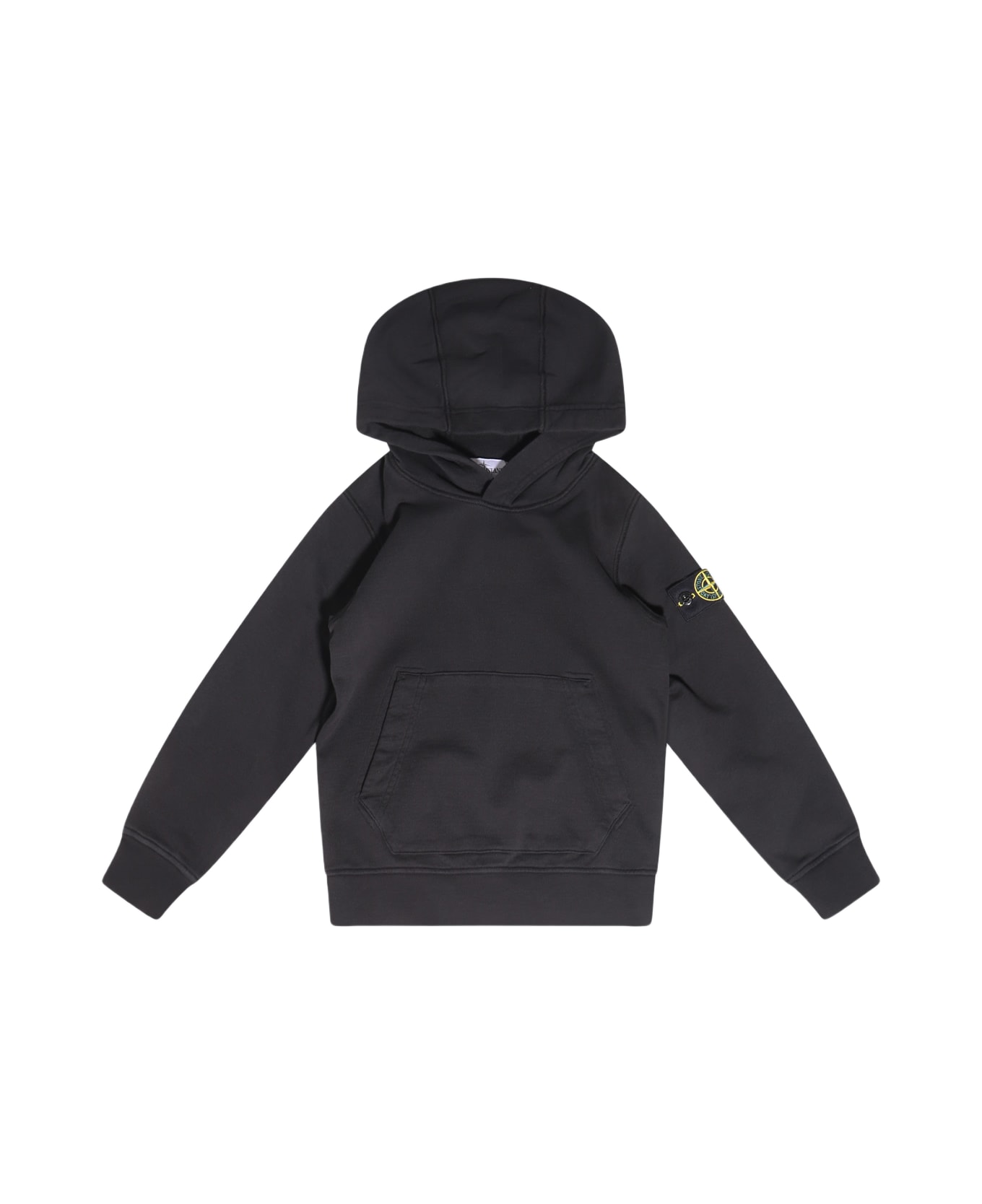 Stone Island Black Cotton Sweatshirt - Black