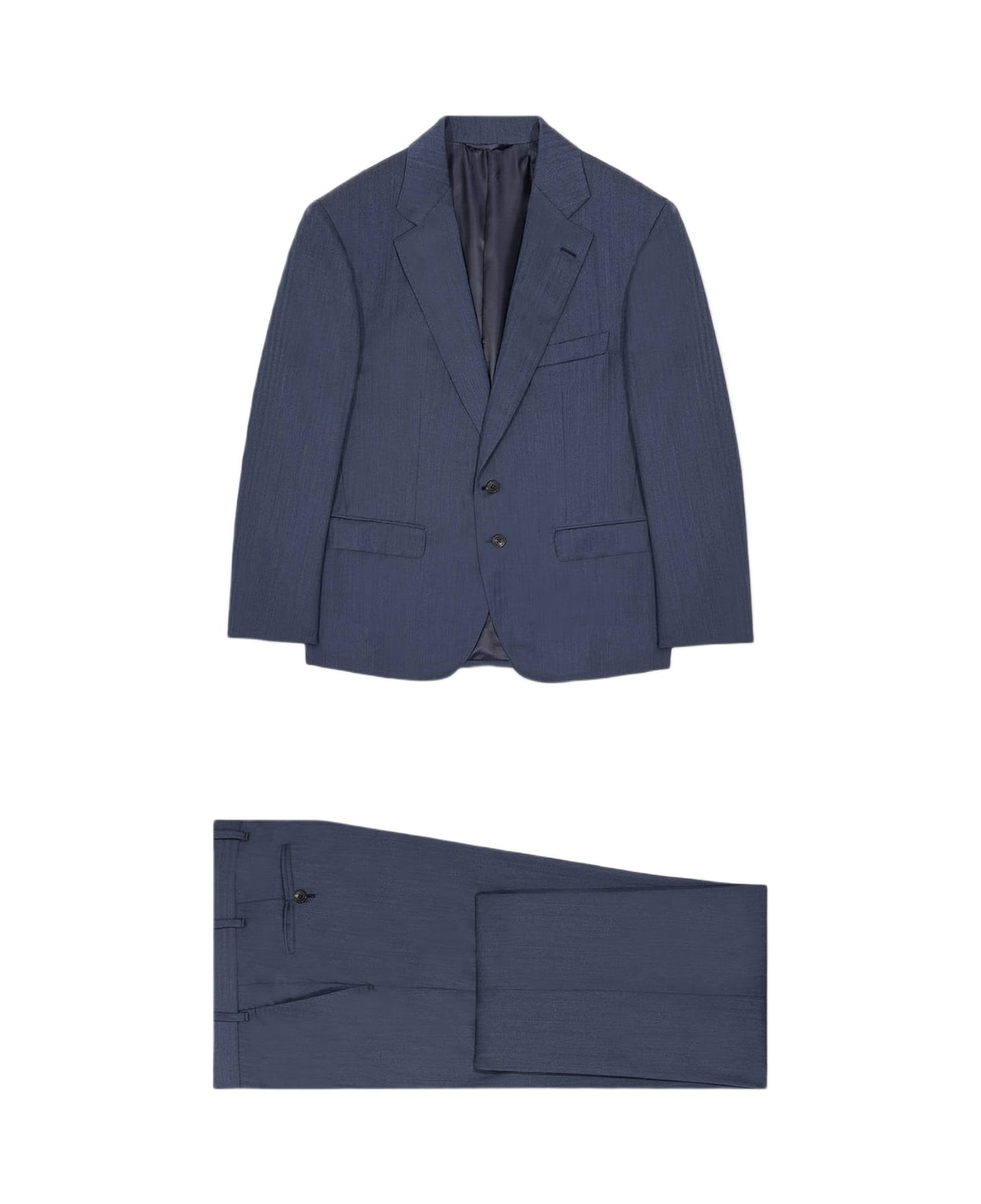 Larusmiani Single-breasted Wool Suit Seul Suit - Blue