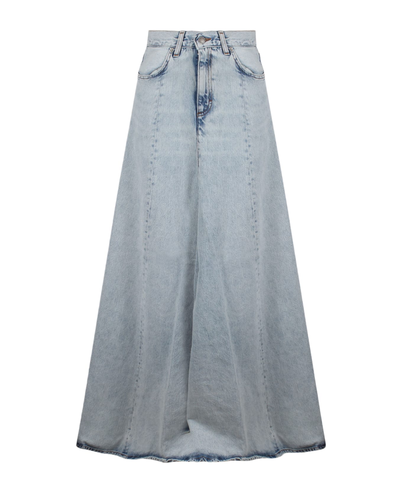 Haikure Serenity Stromboli Blue Denim Skirt - Blue スカート
