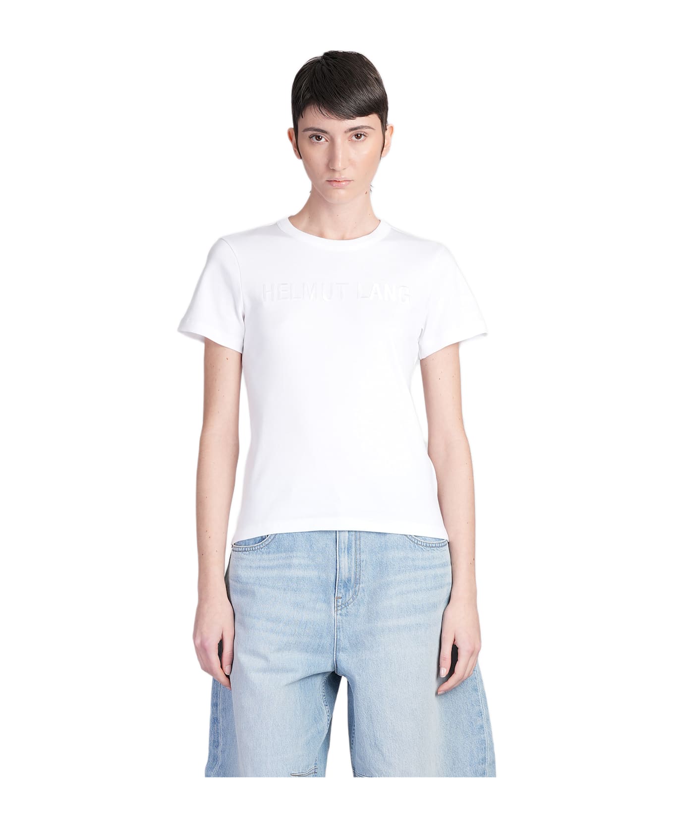 Helmut Lang T-shirt In White Cotton - white