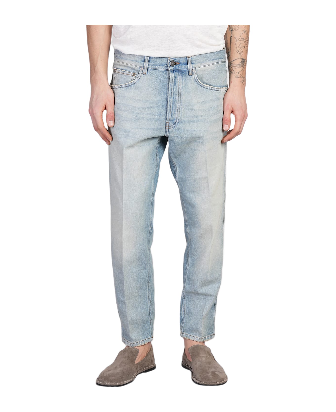 Lardini Jeans In Blue Denim - blue