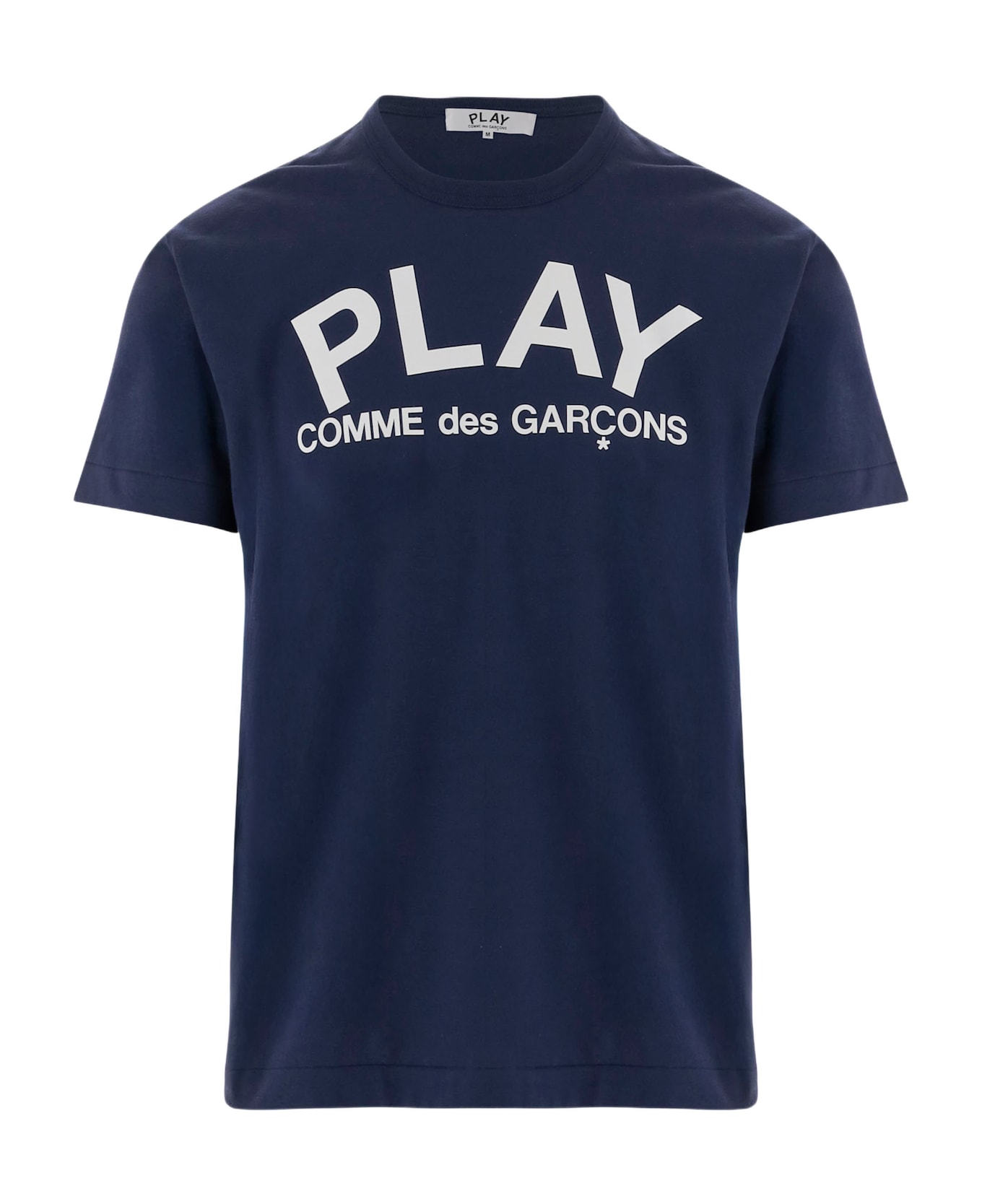 Comme des Garçons Play Cotton T-shirt With Logo - Blue